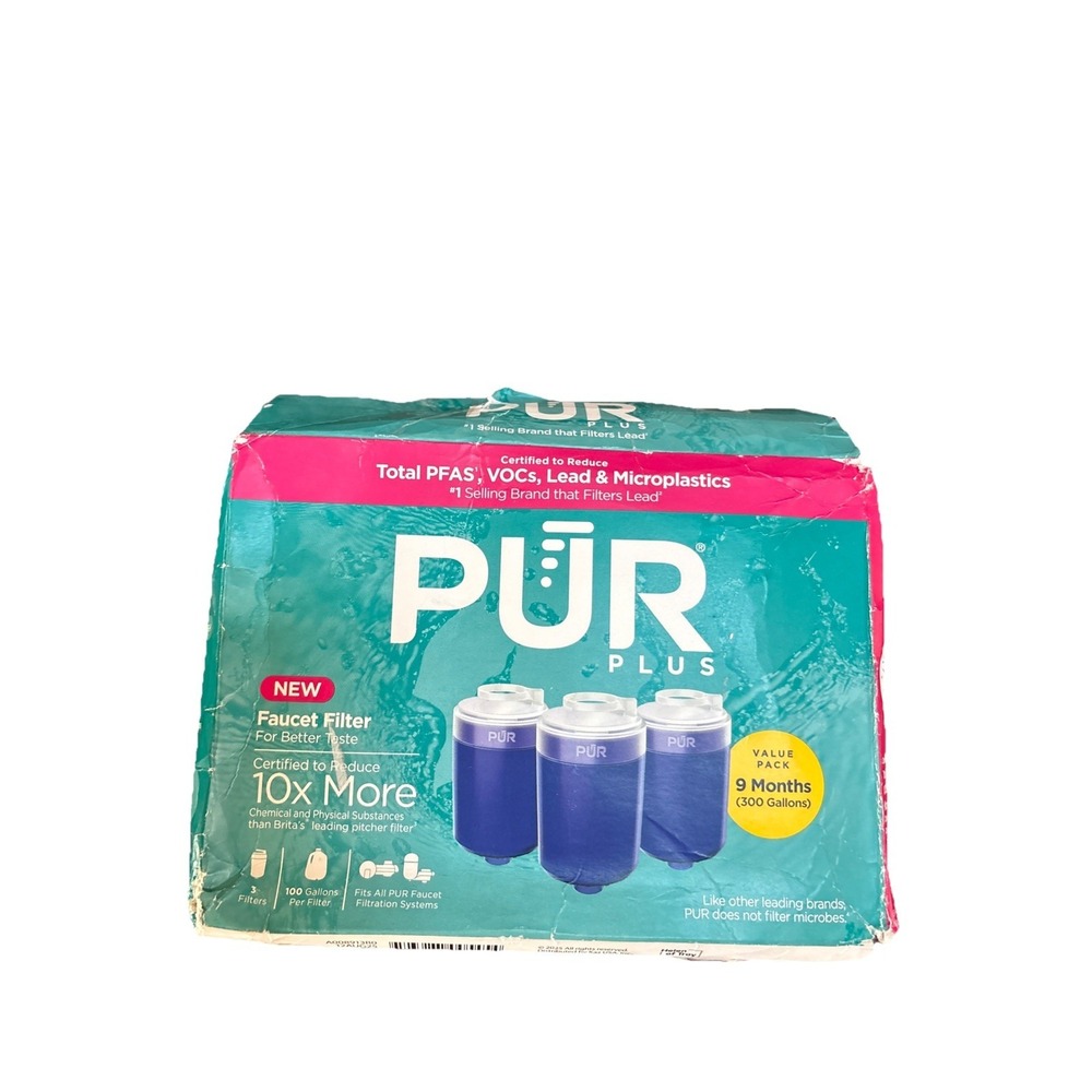 PUR PLUS Great Taste Faucet Mount RF-9999 Replacement Filters 3 Pack SEALED KD